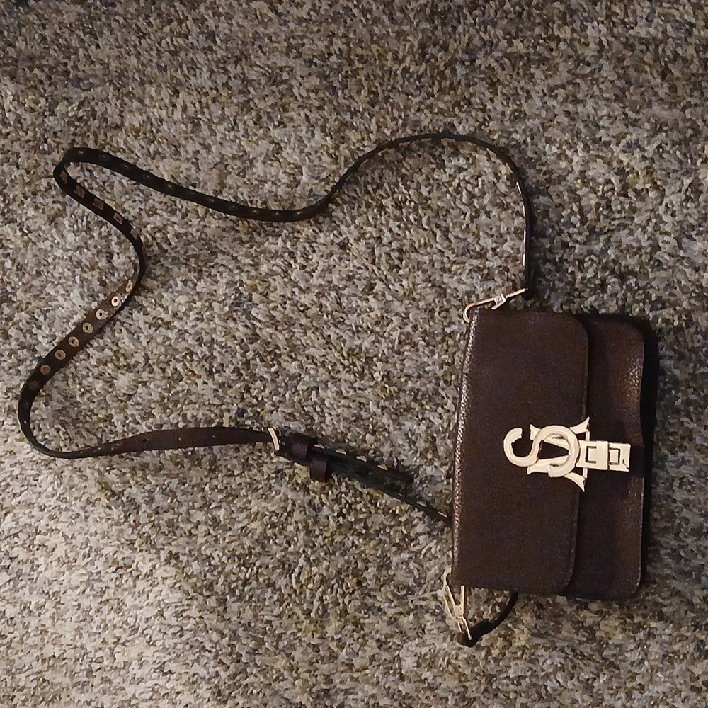 Steve Madden Burgundy leather wallet w/studded detail